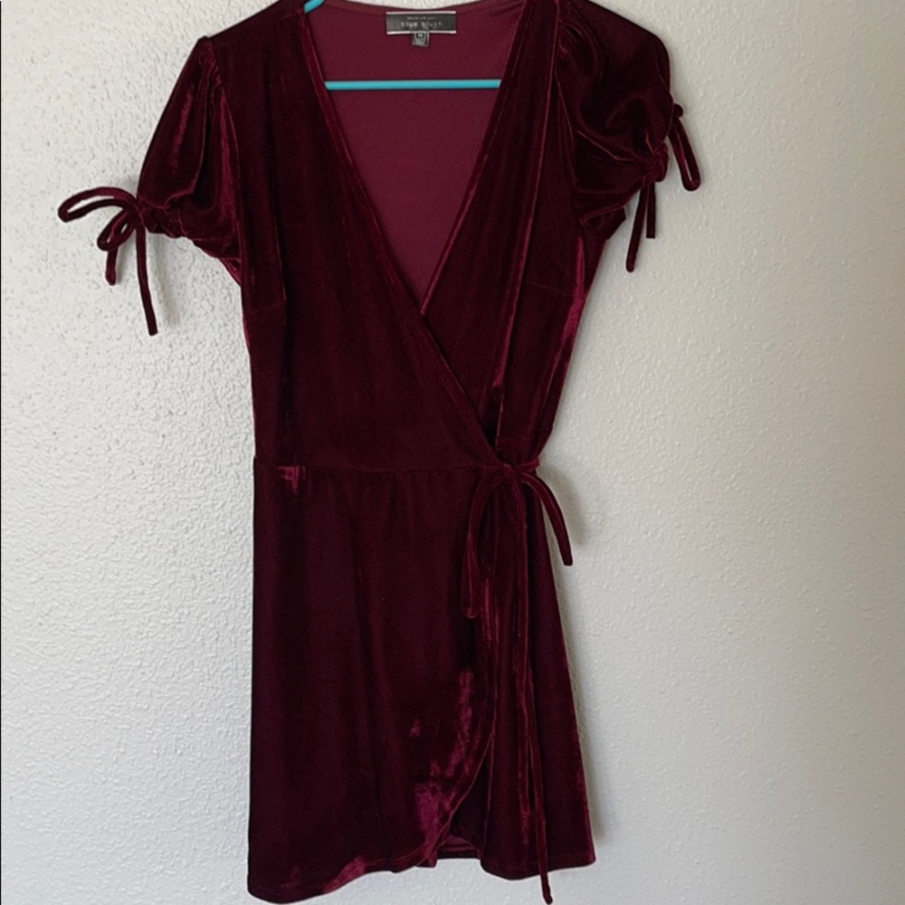 Velvet Wrap Dress